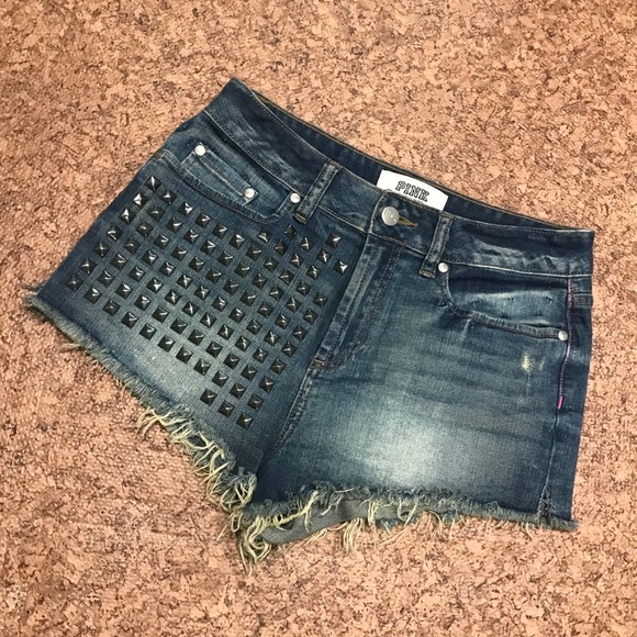 PINK Victoria's Secret Pants - Victoria’s Secret Pink Embellished Jean Shorts